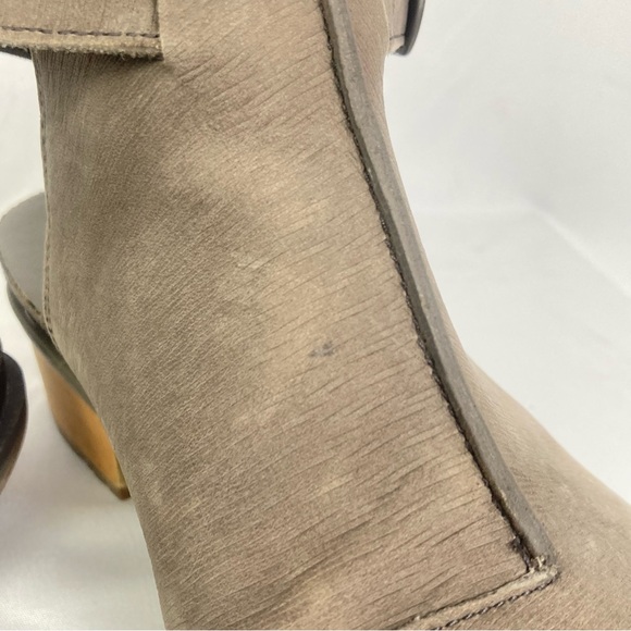 Chaco Cataluna Clog Womens Taupe Leather 8.5 Strap Boot Comfort Boho Western EUC - Picture 8 of 10